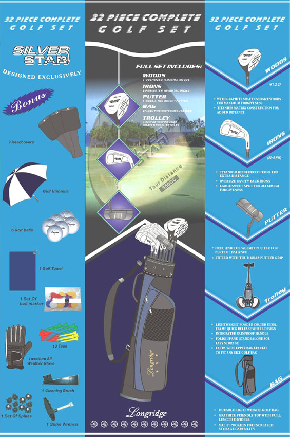 Longridge 32 Piece Silver Star Package <B>MEGA DEAL</b>